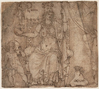 KT 2011 033
<br/>
Allegorie op de stad Rome
<br/>
<em>Lombard, Lambert (1505-1566)</em>